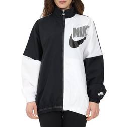 Nike NSW WVN Jacket - Schwarz/Weiß