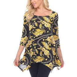 White Mark Rella Tunica Top - Giallo