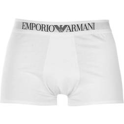 Emporio Armani Trunks mit Logo-Bund - Weiß