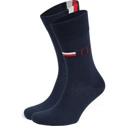 Tommy Hilfiger Iconic Stripe 2pak Sokker - Grå