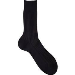 Falke Shadow Mercerized Cotton & Nylon Dress Socks - Blu