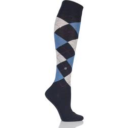 Burlington 1 Pair Marylebone Argyle Wool Knee High Socks Ladies 3.57 Ladies