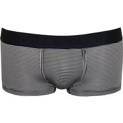 Hom HOM Simon Stripe Modal Stretch Boxer Trunk, Navy/White