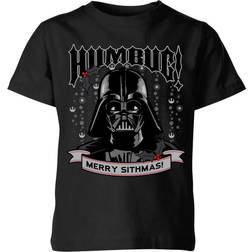 Star Wars Darth Vader Humbug Kids' Christmas T-Shirt - Forest Green