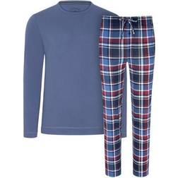 Jockey Night And Day Long Pyjama Navy/Red