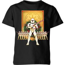 Star Wars Kid's Candy Cane Stormtroopers Christmas T-shirt