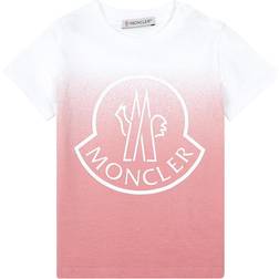 Moncler Enfant T-Shirt Panna Neonata Jersey Di Cotone - Bianco