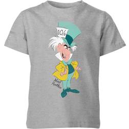 Disney Kid's Alice Wonderland Mad Hatter Classic T-shirt - Grey