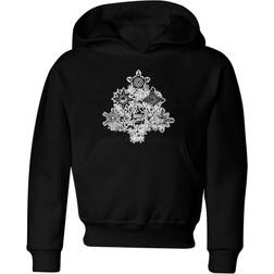 Kid's Marvel Shields Snowflakes Christmas Hoodie