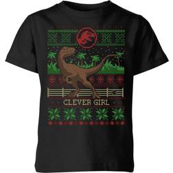 Jurassic Park Clever Girl Kids' Christmas T-Shirt 11-12