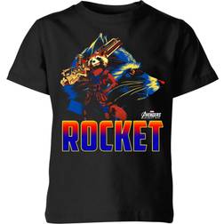 Marvel Camiseta Vengadores Rocket - Niño - Negro