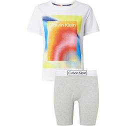 Calvin Klein Organic Cotton Shorts Pyjama Set Pride White/Black