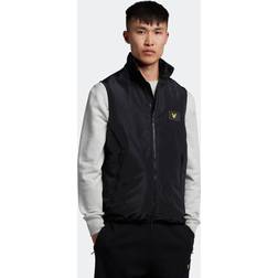 Lyle & Scott Double Zip Packable Gilet Black Male