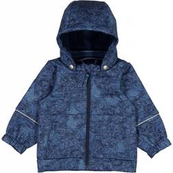 Wheat Softshell Jacket Henning - Navy Linoleum