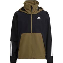 adidas Bsc 3-Stripes Rain Jacket - Schwarz