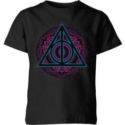 Harry Potter Deathly Hallows Neon Kids' T-Shirt 11-12