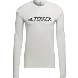 adidas Terrex Primeblue Trail Long Sleeve Top - White