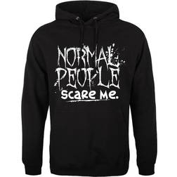 Grindstore Mens Normal People Scare Me Hoodie (Black)