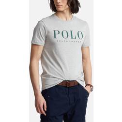 Polo Ralph Lauren Gråmeleret T-shirt med logo foran i meleret