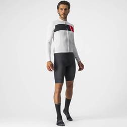 Castelli Prologo 7 Long Sleeve Jersey - Black/Silver Gray/Ivory