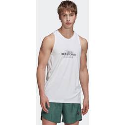 adidas Own The Run End Plastic Waste AEROREADY Graphic Tank Top