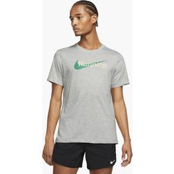 NIKE Dri-FIT Men's Running T-Shirt - DK Grey Heather