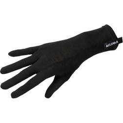 Aclima Lightwool Liner Gloves - Zwart