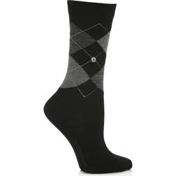 Burlington 1 Pair Cranberry Marylebone Argyle Wool Socks Ladies 3.57 Ladies