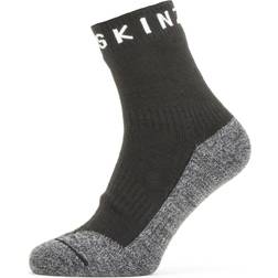 Sealskinz Warm Weather Soft Touch Ankle Length Sock Musta Harmaa