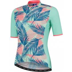 Rogelli Cykeltröja Leaf Jersey SS Mint/Coral