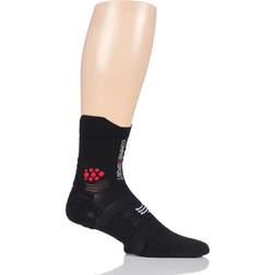Compressport PRO Racing Socks V3.0 Trail Calzini da Gara Unisex Nero/Rosso