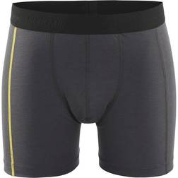 Blåkläder 1847 Boxer Shorts XLIGHT 100% Merino (Dark Grey/Yellow)