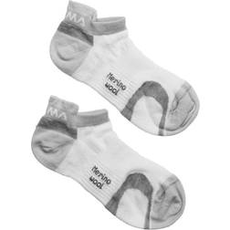 Aclima Ankle Socks 2-Pack White/Grey 40-43