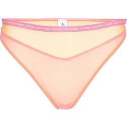 Calvin Klein High Waist Tanga Briefs - Orange Juice