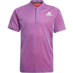 Adidas Junior RG Polo Shirt - Semi Night/Flash Melange/Scarlet