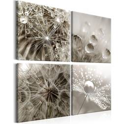 Arkiio Grey Dandelion 90x90 Tavla