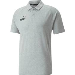 Puma Men's Team Final Casuals Football Polo Shirt - Light Gray Heather