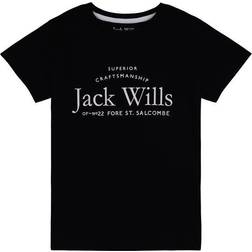 Jack Wills Kid's Girls Forstal Logo Script T-Shirt