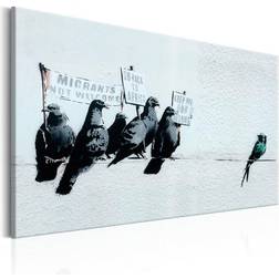 Arkiio Protesting Birds by Banksy 60x40 Tavla