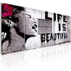 Arkiio Banksy Life is Beautiful Tavla 200x80cm 5st