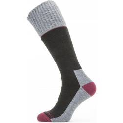 Sealskinz Solo QuickDry Knee Length Sock Black/Grey