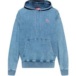 Diesel D-Um-Rib-Ne-Fs hoodie Blå, Herre