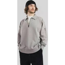 Levi's Skate New Quarter Zip Felpa Grigio - Cliff Grey