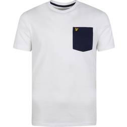 Lyle & Scott Contrast Pocket T-shirt Amarillo/Blanco