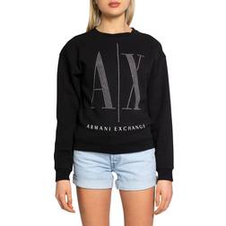 Armani Exchange Embellished Logo Sweatshirt