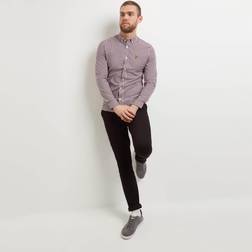 Lyle & Scott Slim Fit Hemd Gingham Bleu