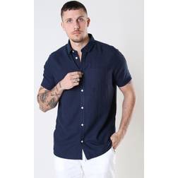 Solid Camisa 'Allan' - azul oscuro