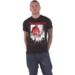 ROCK OFF metal t-shirt til mænd iron maiden the wicker man smoke rock off
