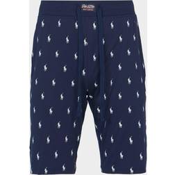 Polo Ralph Lauren Men's Sleepwear All Over Pony Sweat Short - Cruise Navy