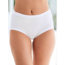 Schiesser Original Classics Fine Rib Waist Panties - White